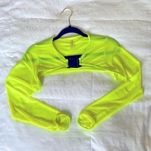 Mesh Crop Top with Front Buckle